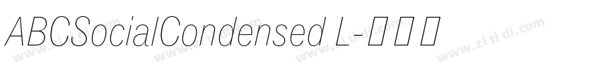 ABCSocialCondensed L字体转换 ABCSocialCondensed L字体转换
